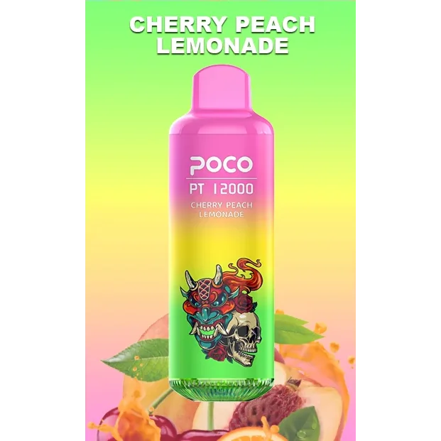 POCO PT12000 5% Nicotine - Cherry Peach