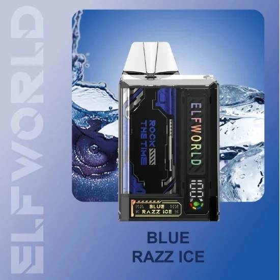 ELFWORLD TRANS PRO9000 5% Blue Razz Ice