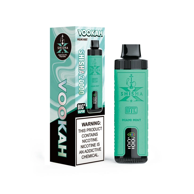 Vapmod Vookah20000 3% Shisha Style DTL Disposable Vape Miami Mint Ice| VM012