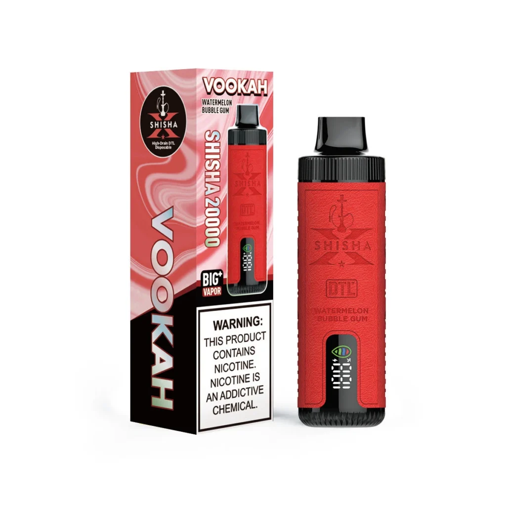 Vapmod Vookah20000 3% Shisha Style DTL Disposable Vape-WatermelonBubbleGum| VM012